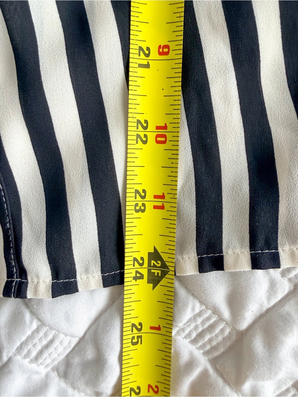 LOFT Petites Striped Button Front Blouse Black White Puff Sleeve XSP - Picture 9 of 10
